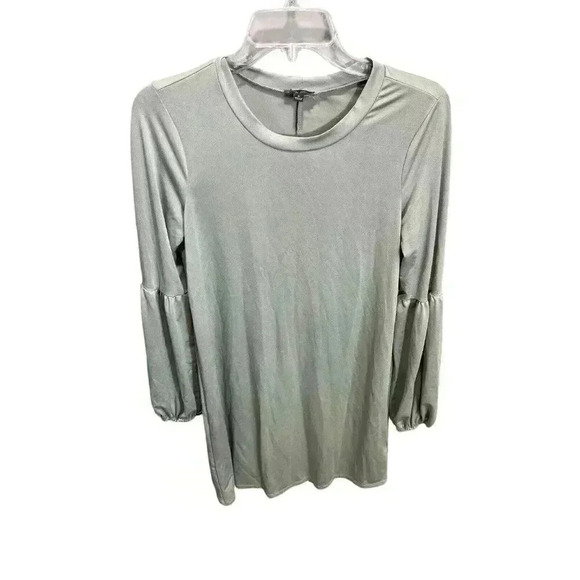 Lily Rose Women's Size Medium Long Sleeve Dress Light Green Lightweight - Picture 2 of 5